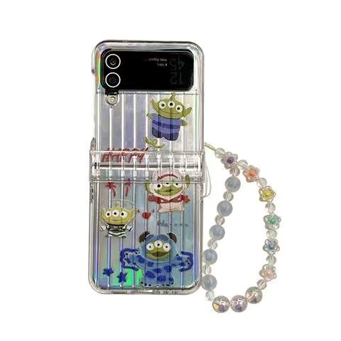 Holo Disney Galaxy Z Flip Case with Bracelet