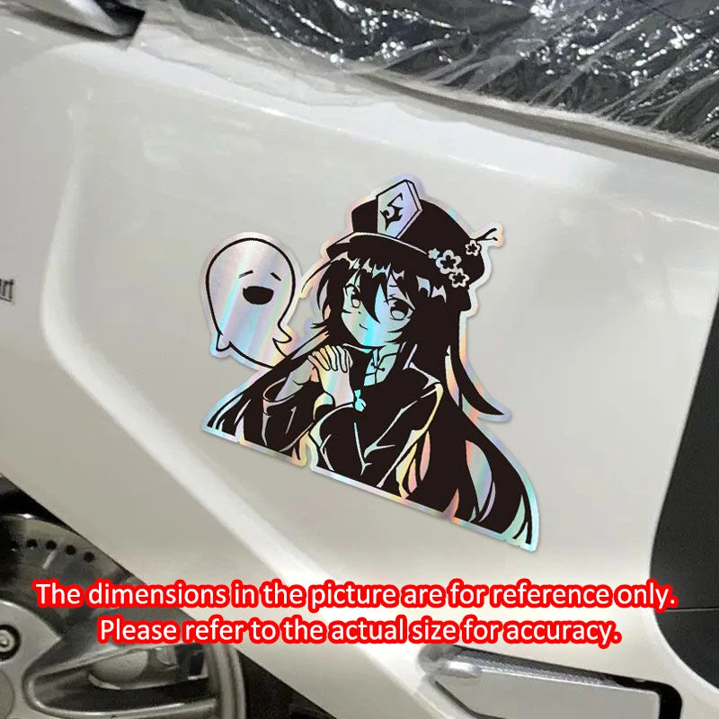 Genshin Impact Beelzebul Raiden Shogun Ei Sexy Girl Game Stationery Sticker Reflective Laser Decals Toys School Supplies