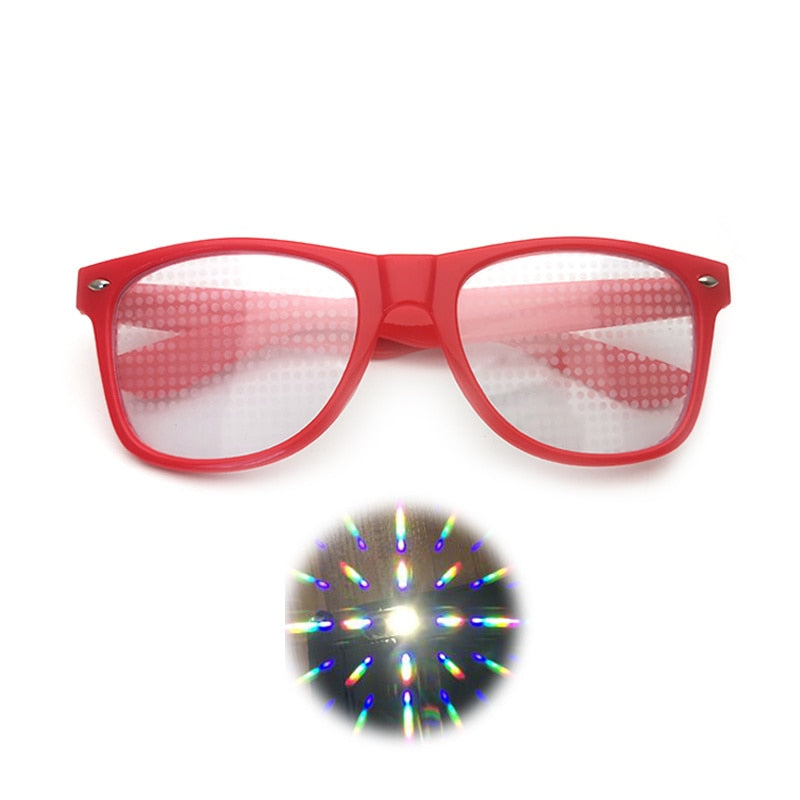 Diffraction 3D Rectangle Sunglasses