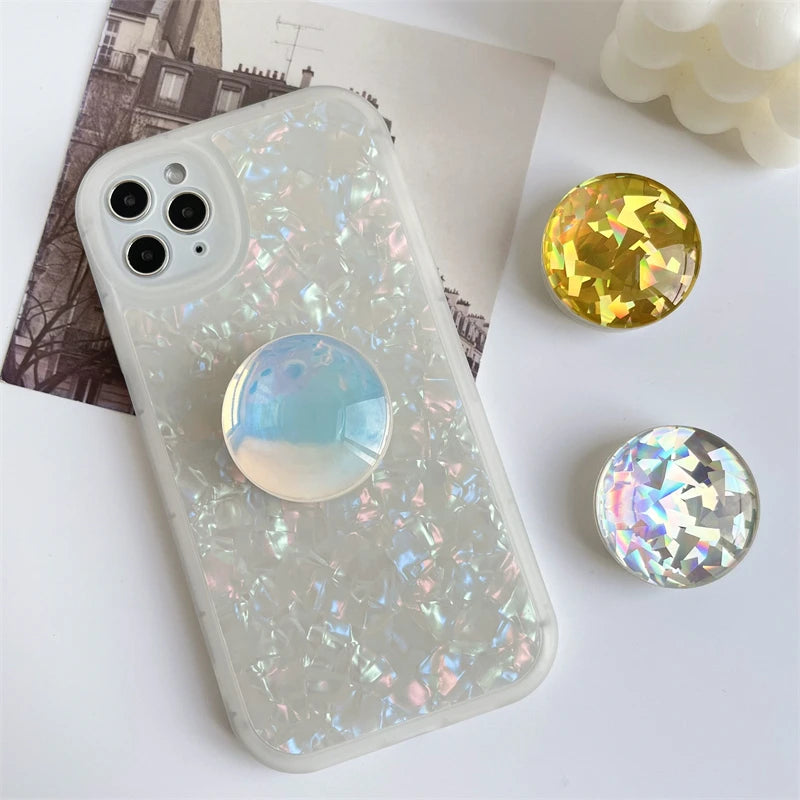 Colorful Crystal Ball Foldable Grip