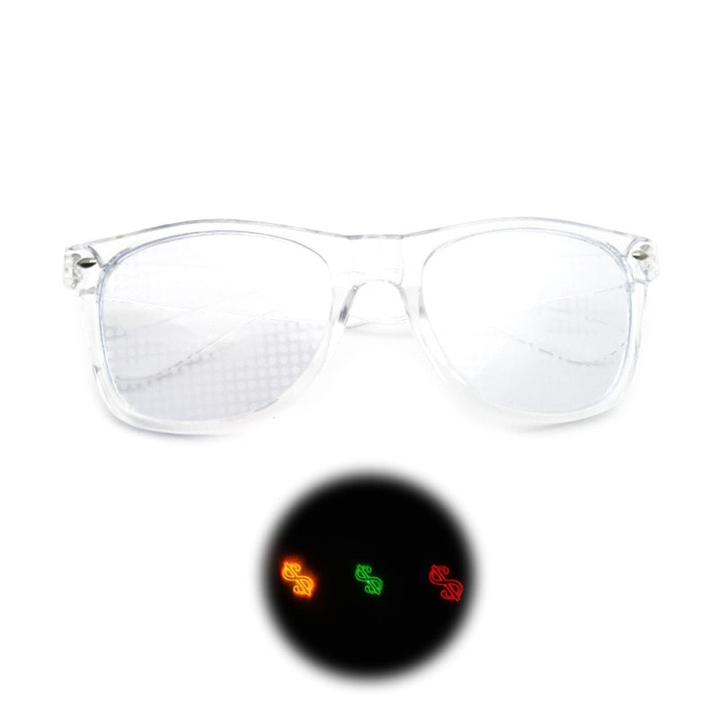 Diffraction 3D Rectangle Sunglasses