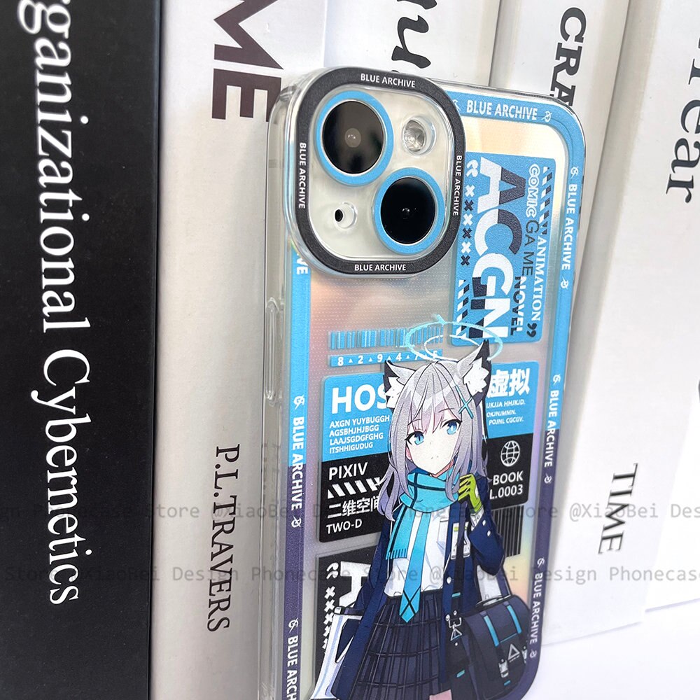 Holo Blue Archive Sunaokami Shiroko iPhone Case