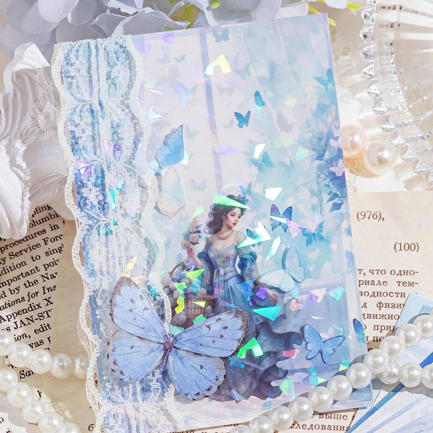 Holo Flower Realm Memo Pads Material Paper