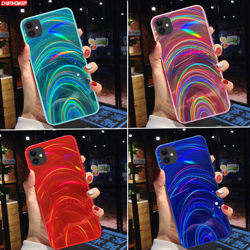 Holo Vibes Rainbow iPhone Case