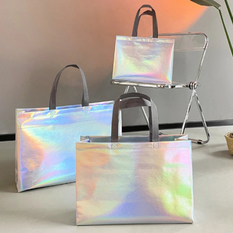 10pcs Holo Non-woven Shopping Bags