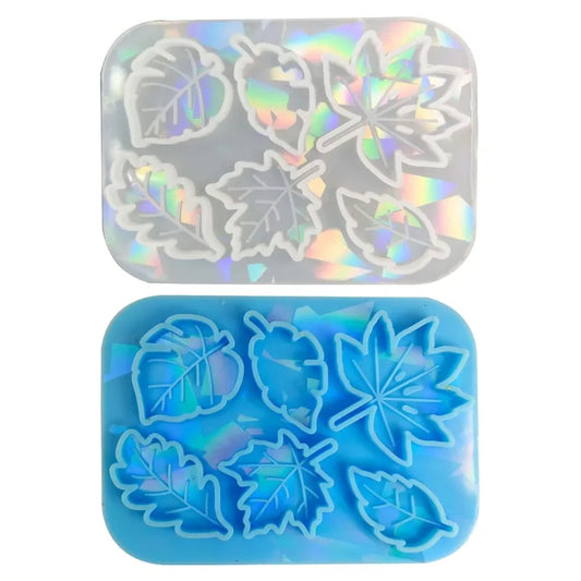 Holographic DIY Maple Leaf Hairpin Silicone Mold