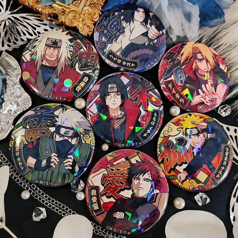 Holo Naruto Brooches