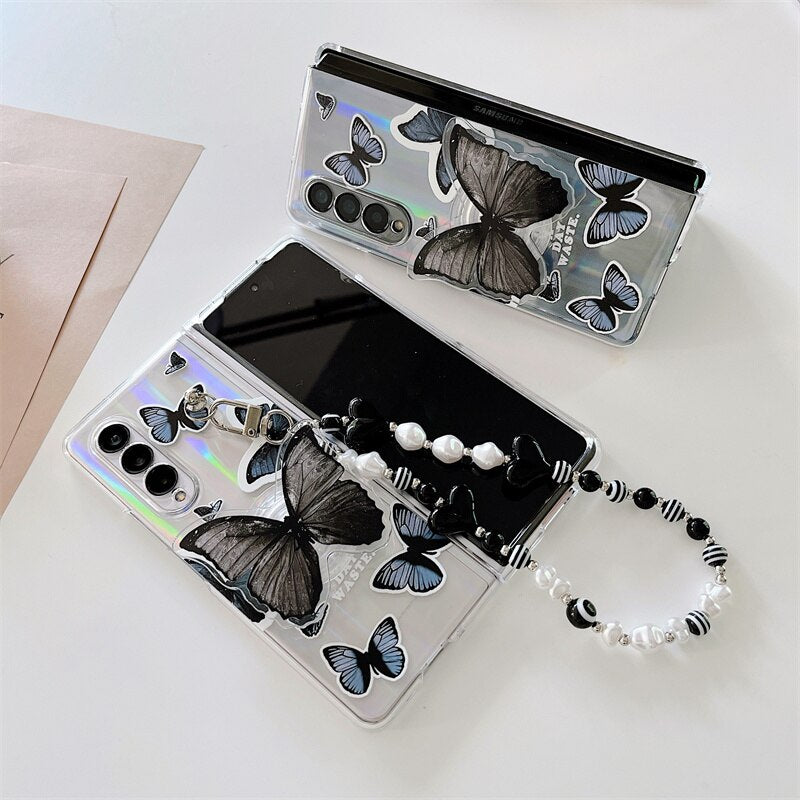 Holo Cute Butterfly Samsung Galaxy Z Fold 3 Case