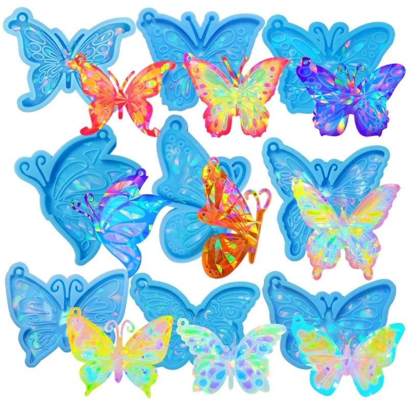 Holographic Butterfly Keychain Silicone Mold