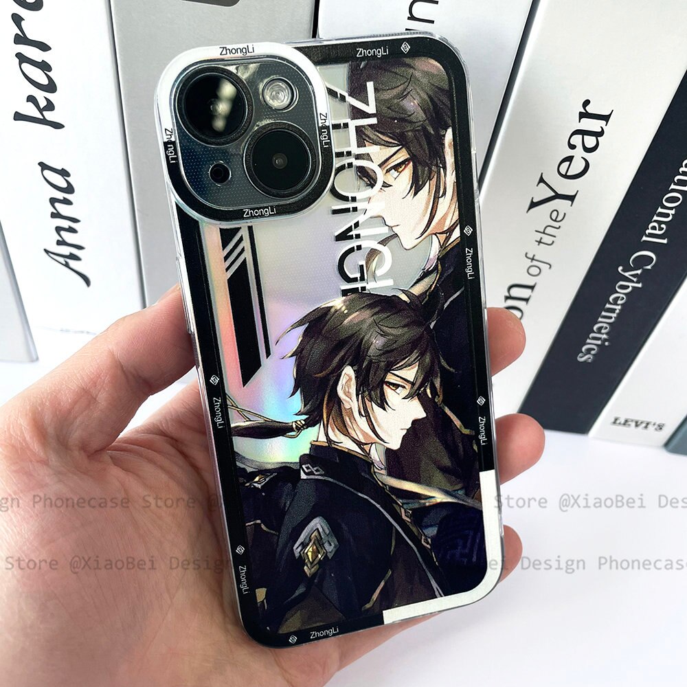 Holo Genshin Impact Zhongli iPhone Case