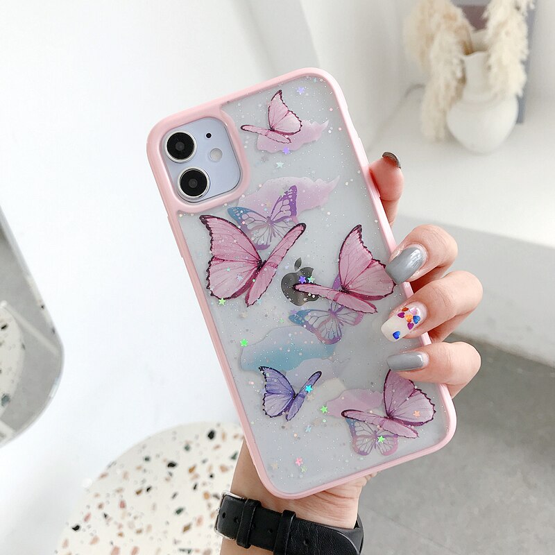 Holo Cute Butterfly iPhone Case