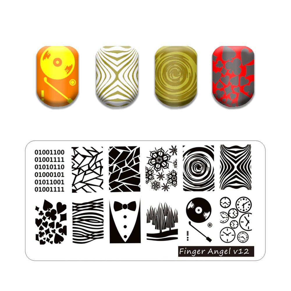 Nail Art Stamping Plates Holo Case