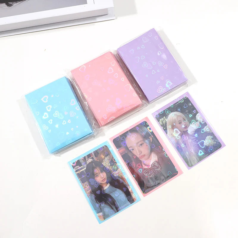 50pcs/pack Holo Card Holder 3 Inch Photocard Sleeves