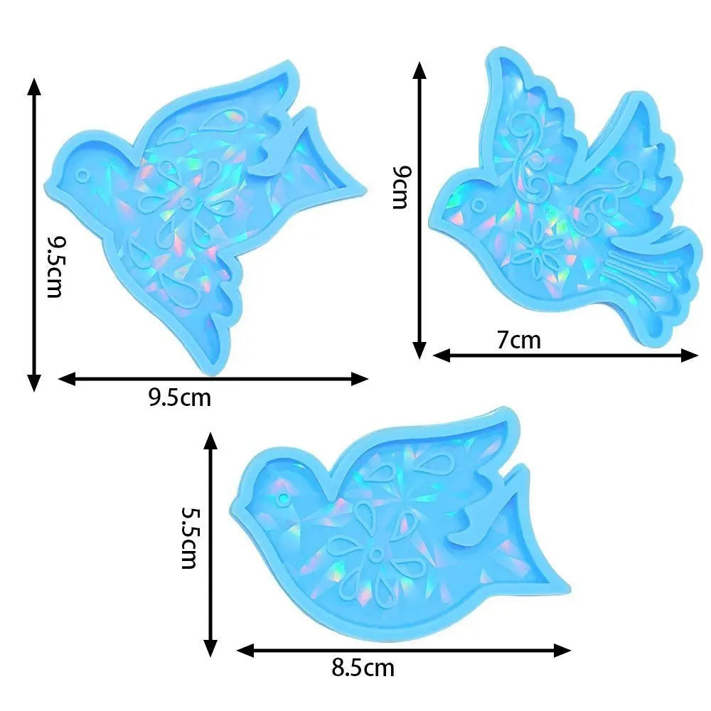 DIY Holo Pigeon Keychain Silicone Mold