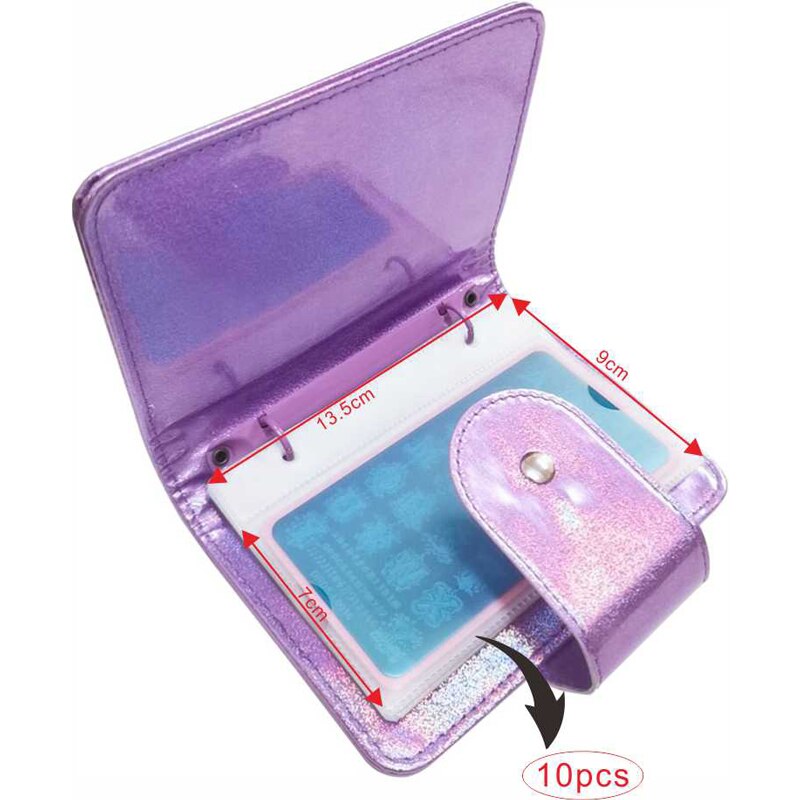 Nail Art Stamping Plates Holo Case