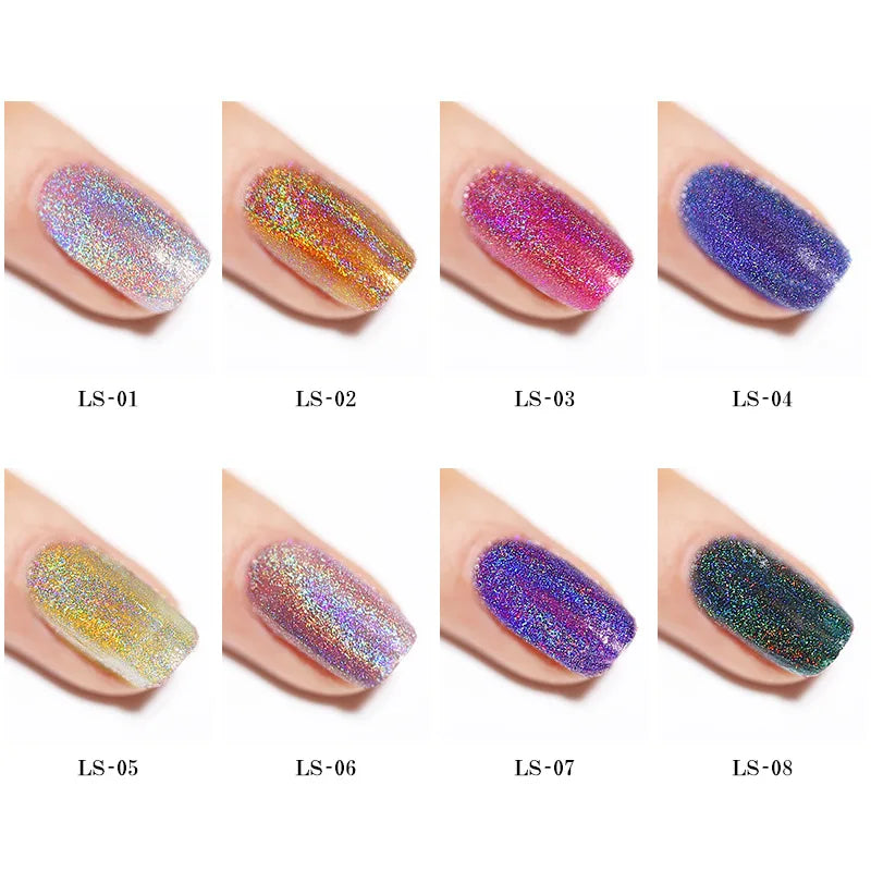 7ml Nail Gel Polish Glitter Sparkling Soak Off  Varnish