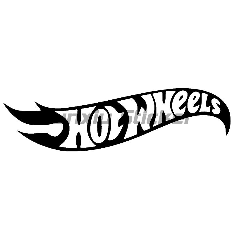 Holographic Hot Wheels Flames Logo