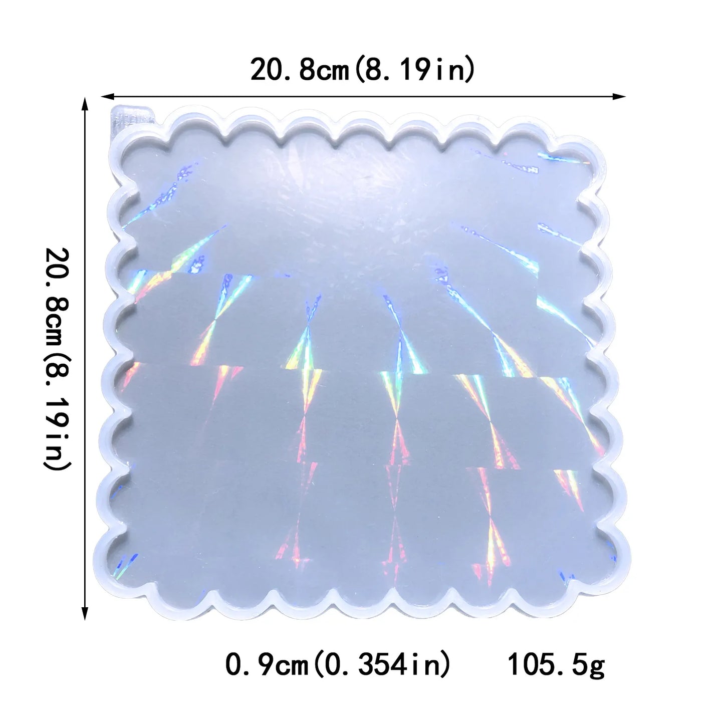 Holographic Mold Large Tray Storage Epoxy Silicone Mold DIY