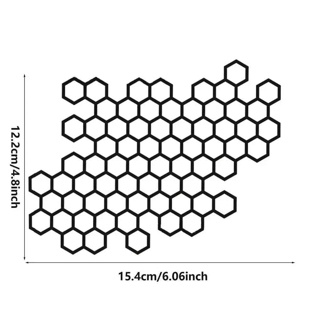 Motorcycle Holo Sticker Hexagon Decal