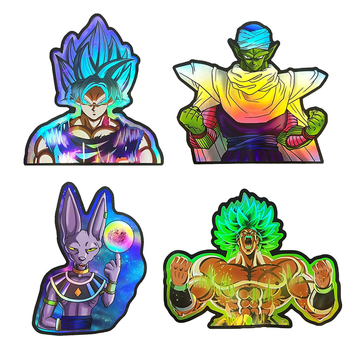 Anime 4 piece/set Holo Stickers