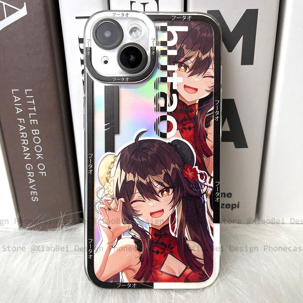 Holo Genshin Impact Hutao iPhone Case