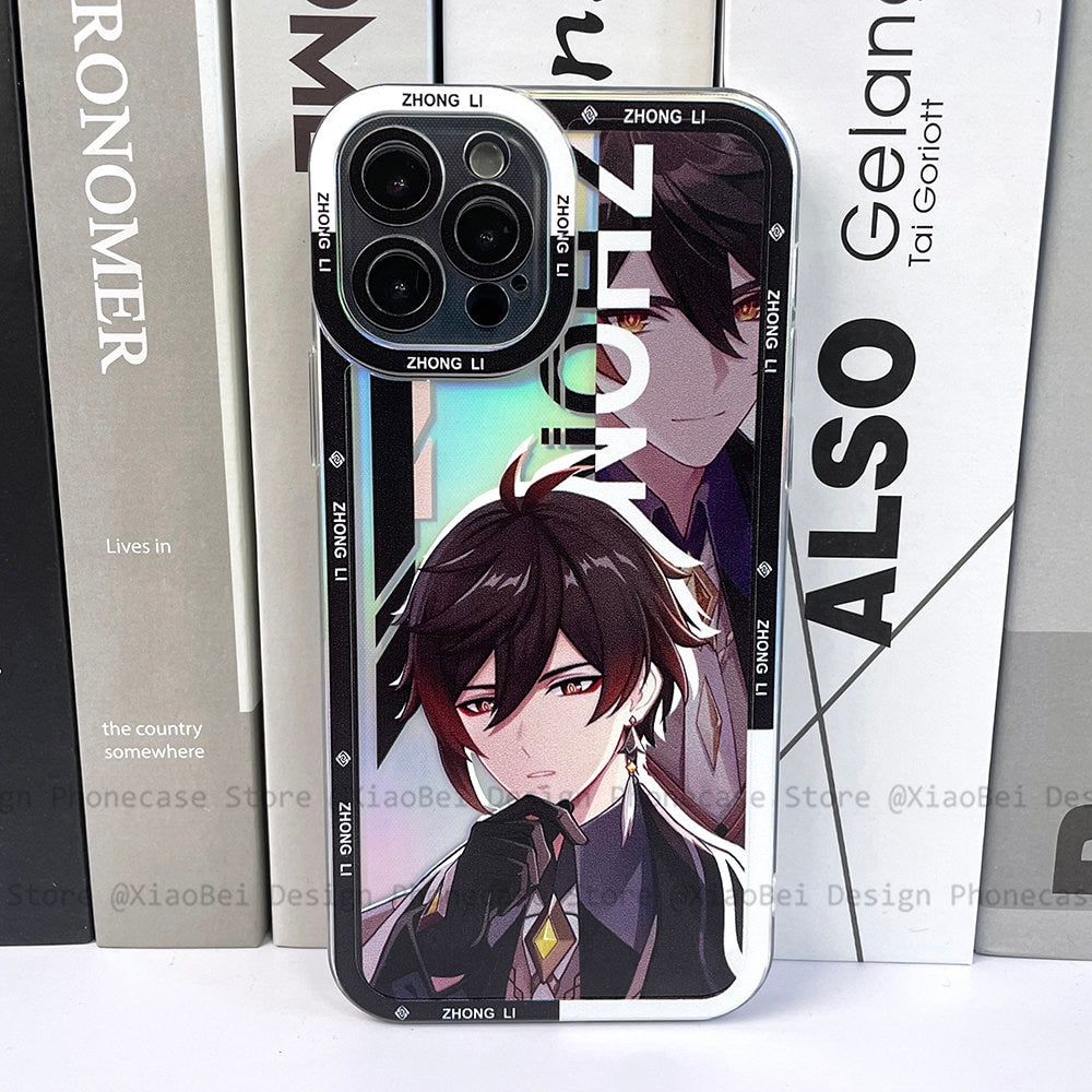 Holo Genshin Impact Zhongli iPhone Case