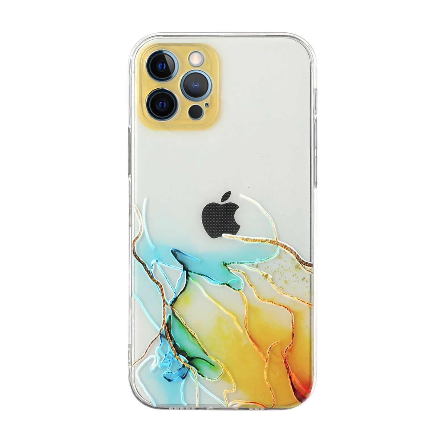 Holo Marble Soft Clear iPhone Case