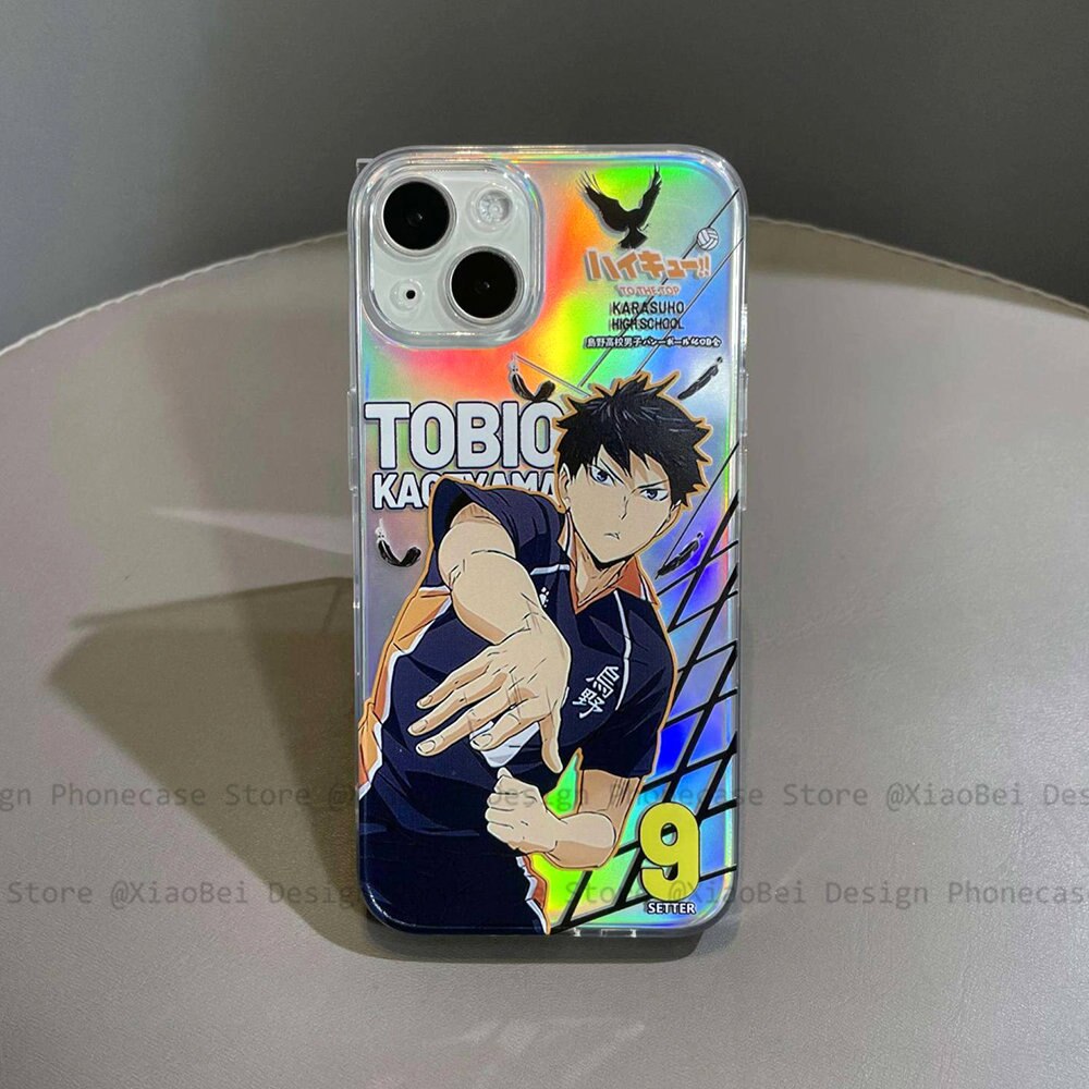 Holo Anime Haikyuu Tobio Kageyama iPhone Case