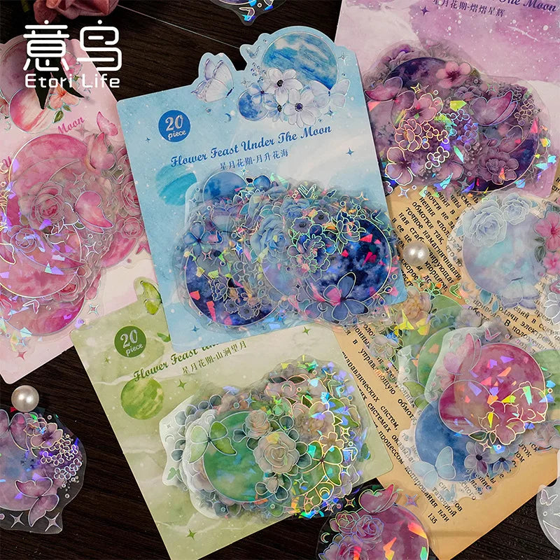 Celestial Blossom Holo Stickers