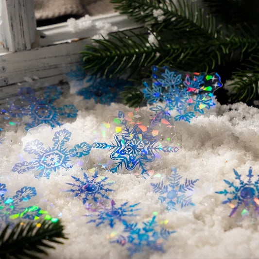 20 Sheets Snowflake Stickers