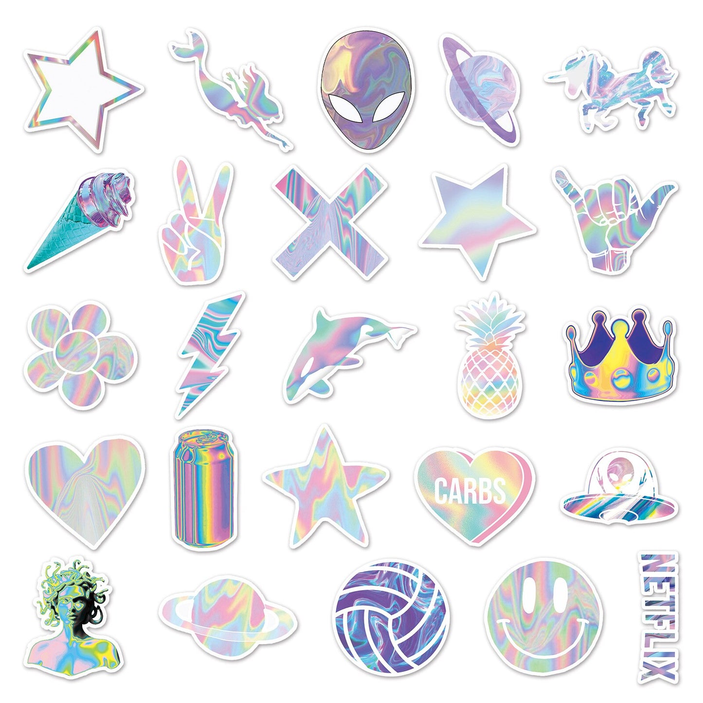 Holographic Graffiti Stickers