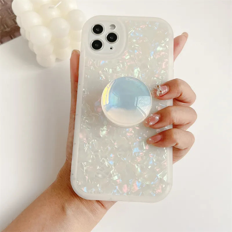 Colorful Crystal Ball Foldable Grip