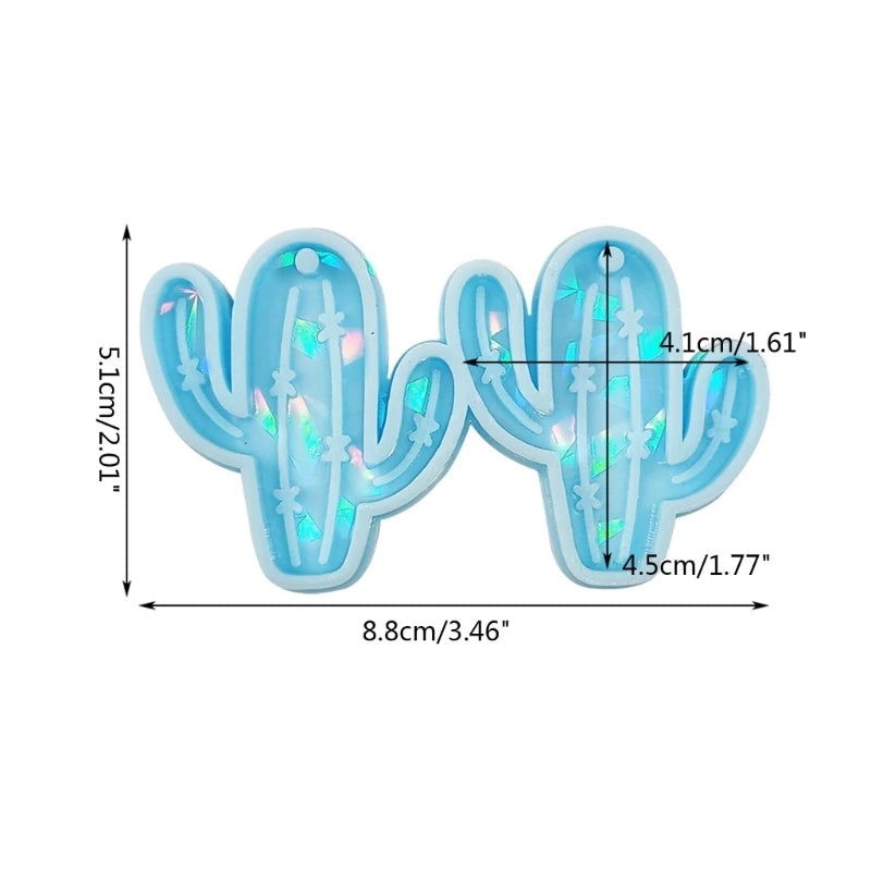 Holo Cactus Keychain Mold