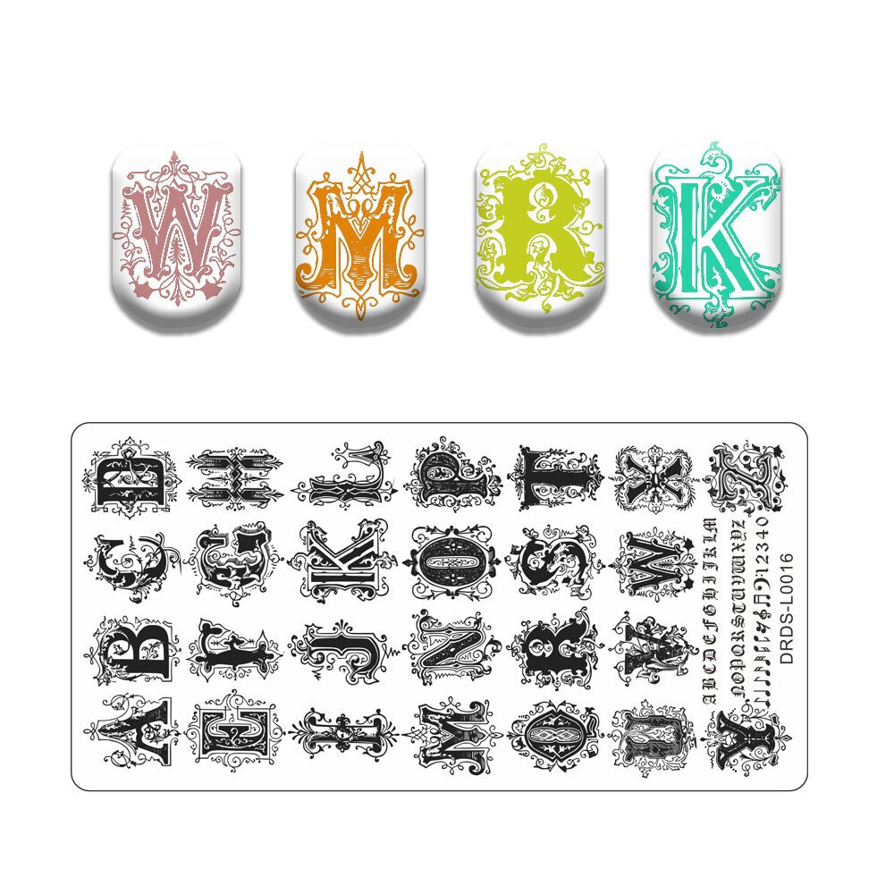 Nail Art Stamping Plates Holo Case