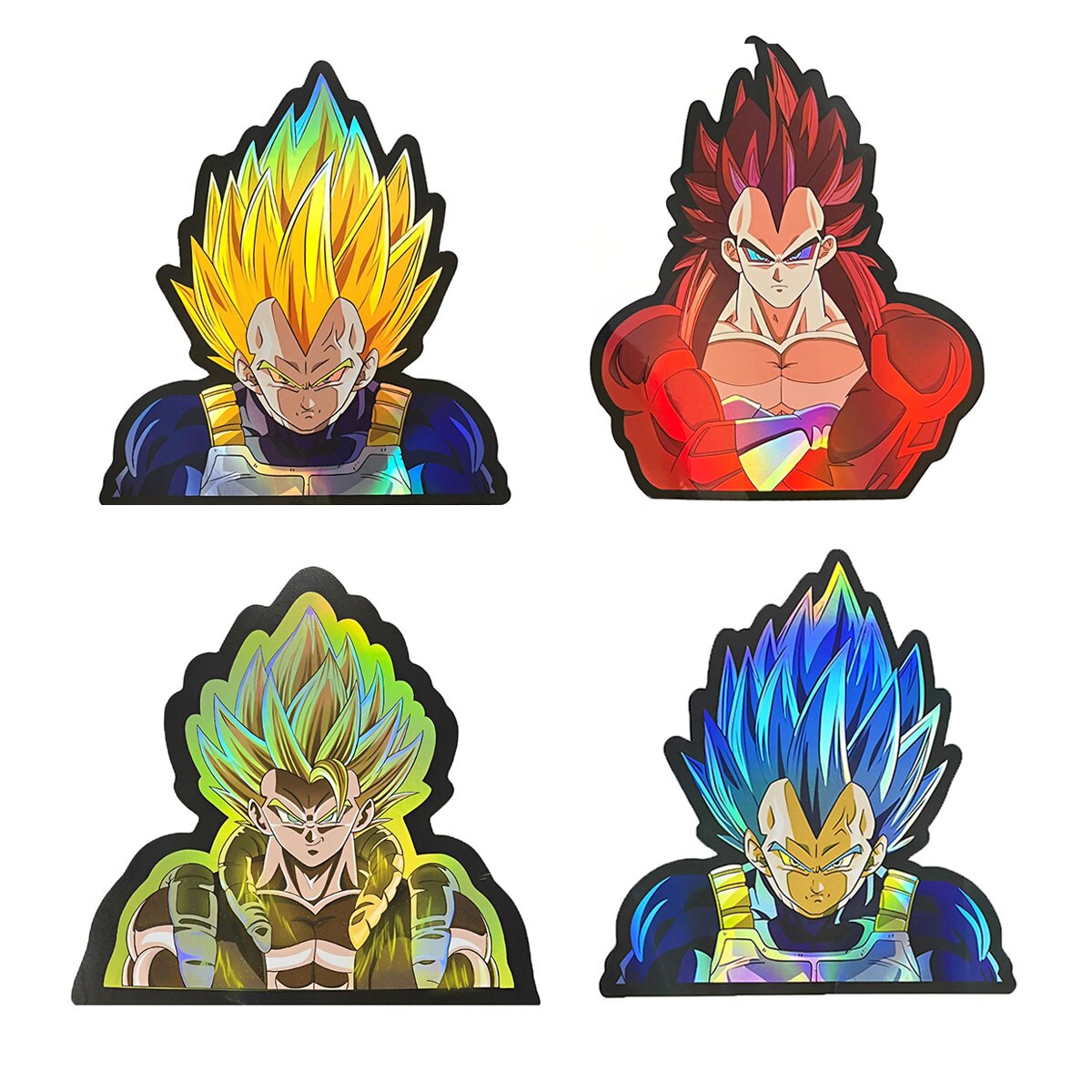 Anime 4 piece/set Holo Stickers