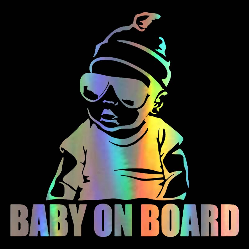 Holo Kids Baby On Board Vinyl Stickers