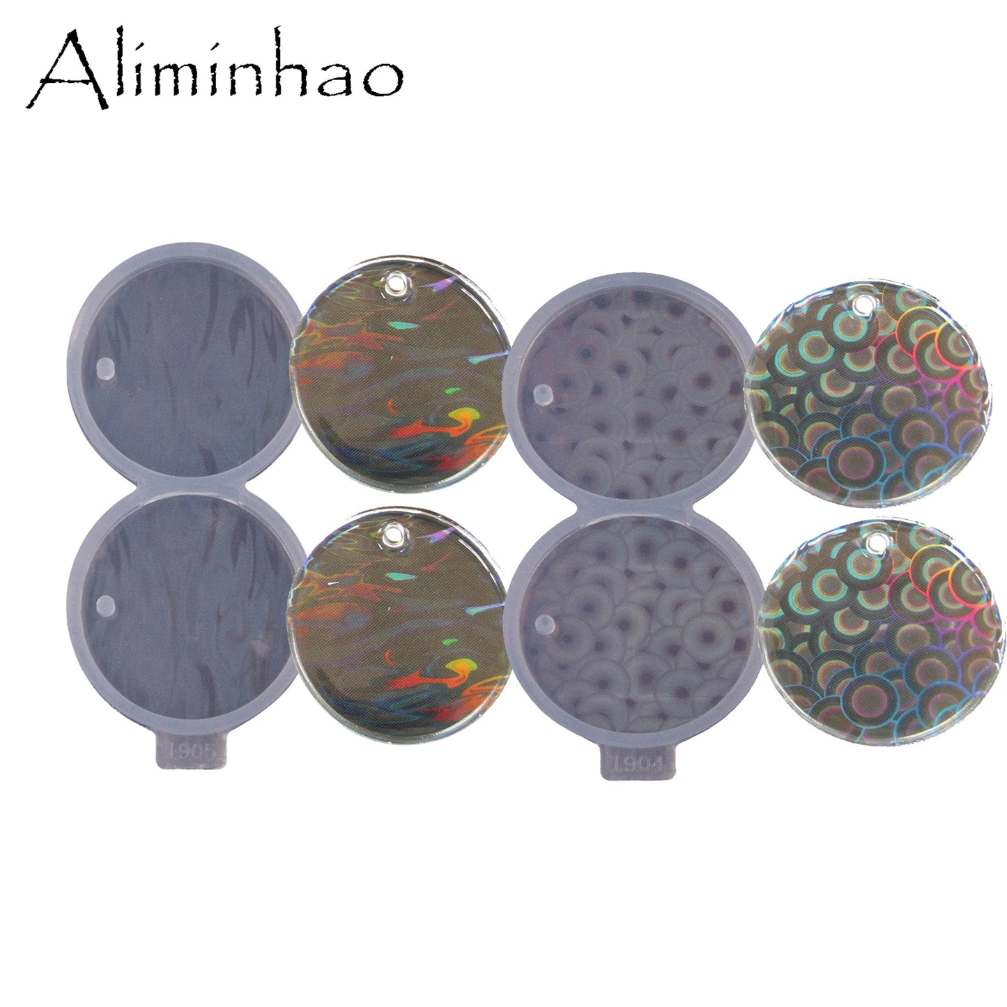 Holo 2/3inch Circle Resin Molds