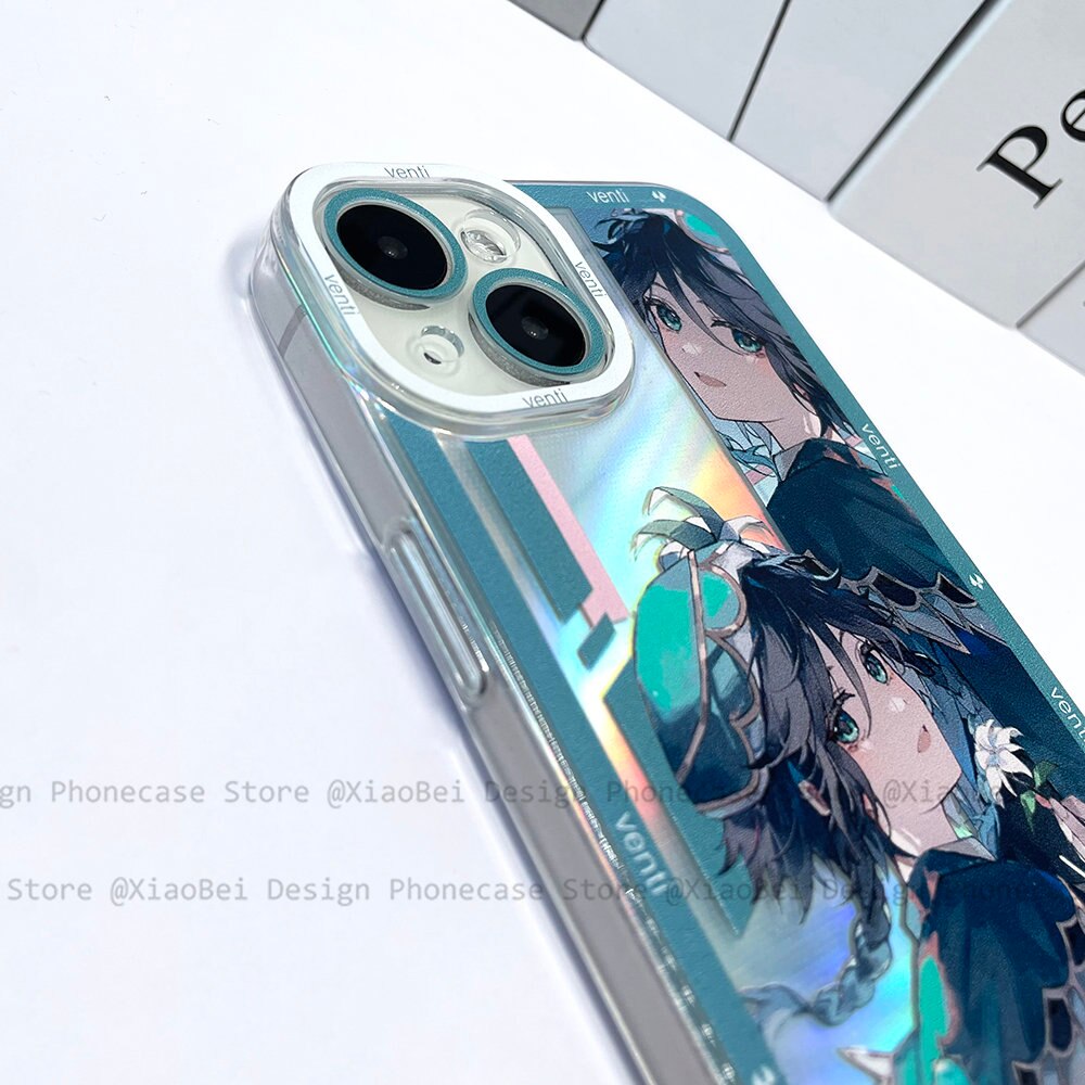 Holo Venti Genshin Impact iPhone Case