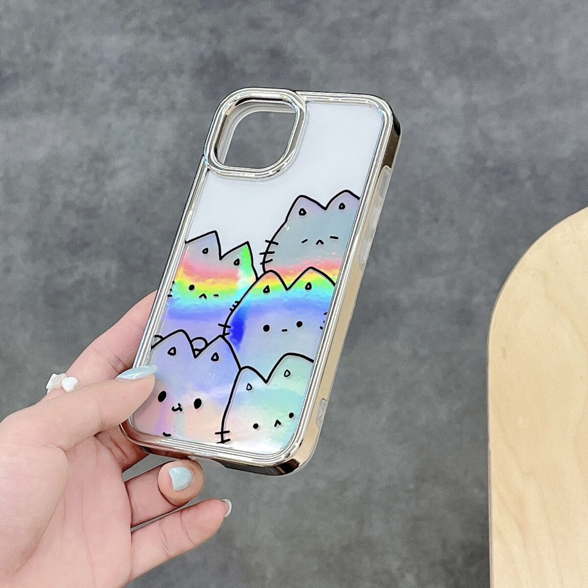 Holographic Cats iPhone Case