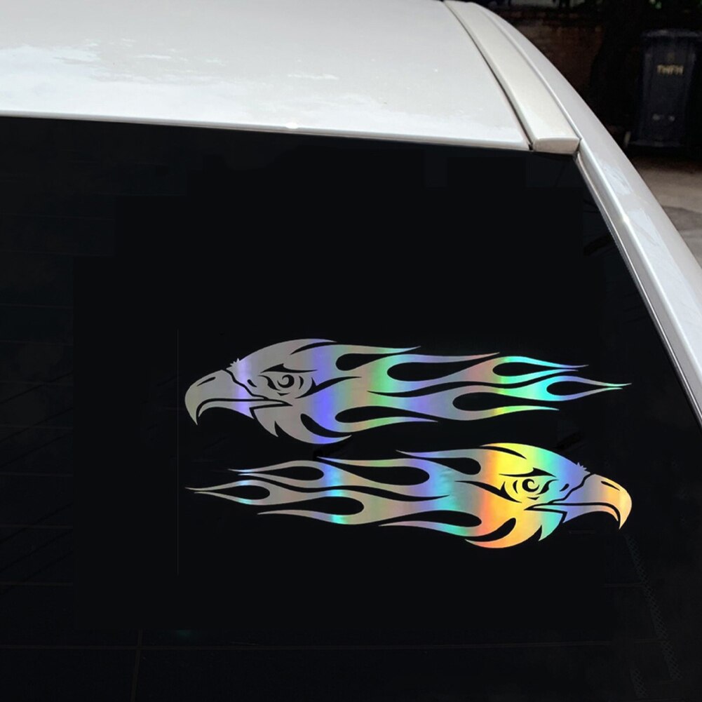 Eagle Flame Holo Decal