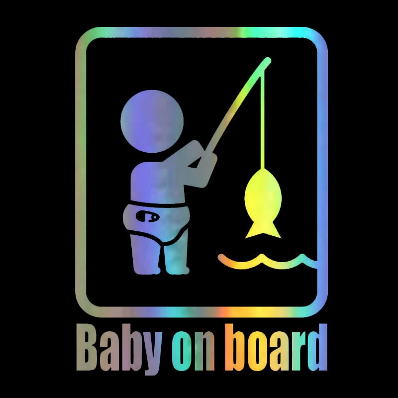 Holo Kids Baby On Board Vinyl Stickers