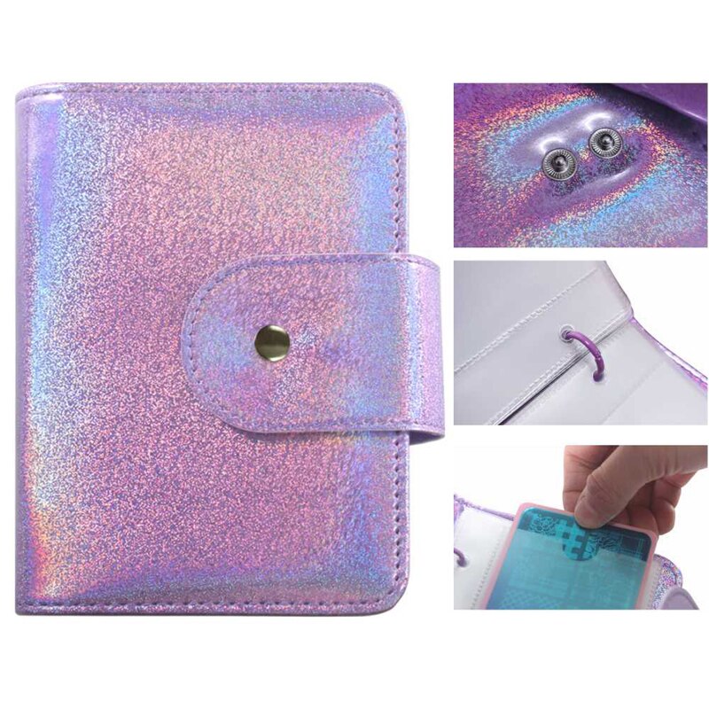 Nail Art Stamping Plates Holo Case