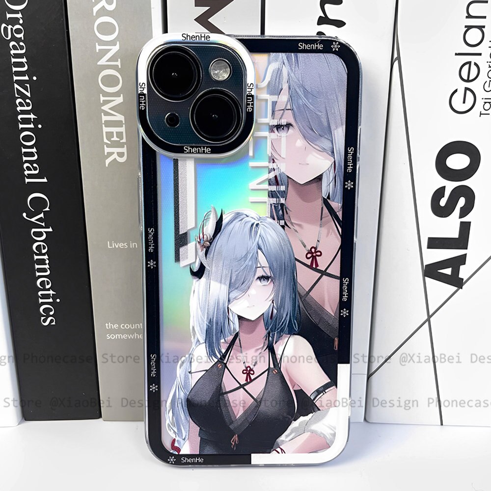 Holo Genshin Impact Shenhe iPhone Case