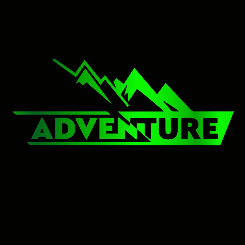 ADVENTURE Holo Vinyl Sticker