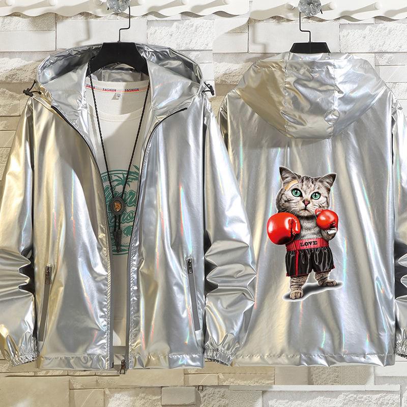 Holographic Windbreaker Bomber Jacket