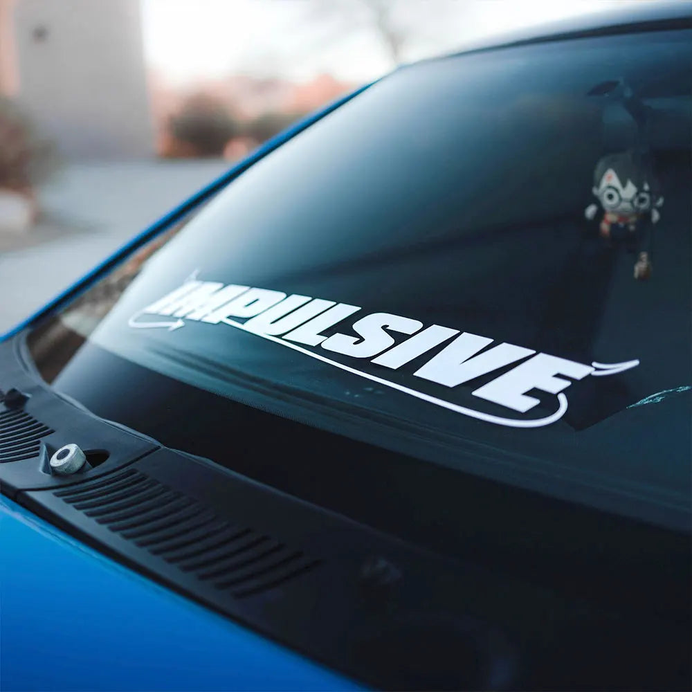 Impulsive Text Holographic Die Cut Vinyl Decal