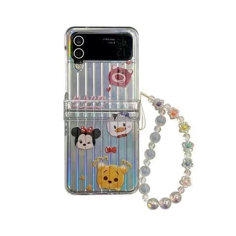 Holo Disney Galaxy Z Flip Case with Bracelet