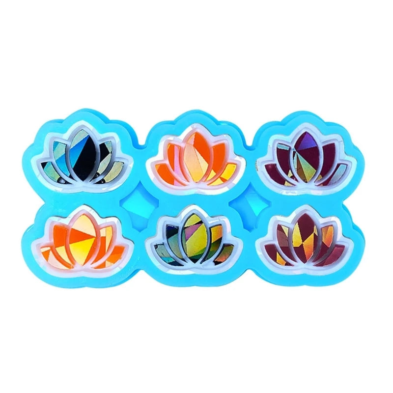 Holo Flower Earring Resin Mold