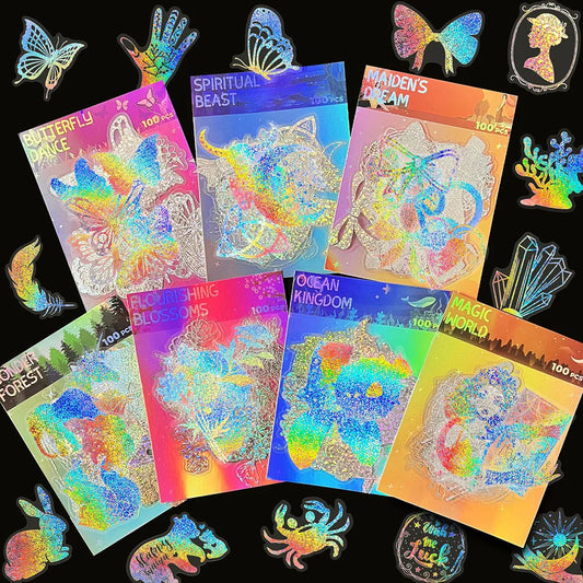 Wild Creatures Holographic Stickers