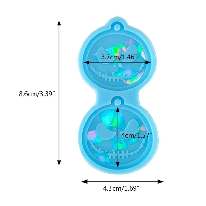 Holo Resin Halloween Smile Decorative Mold